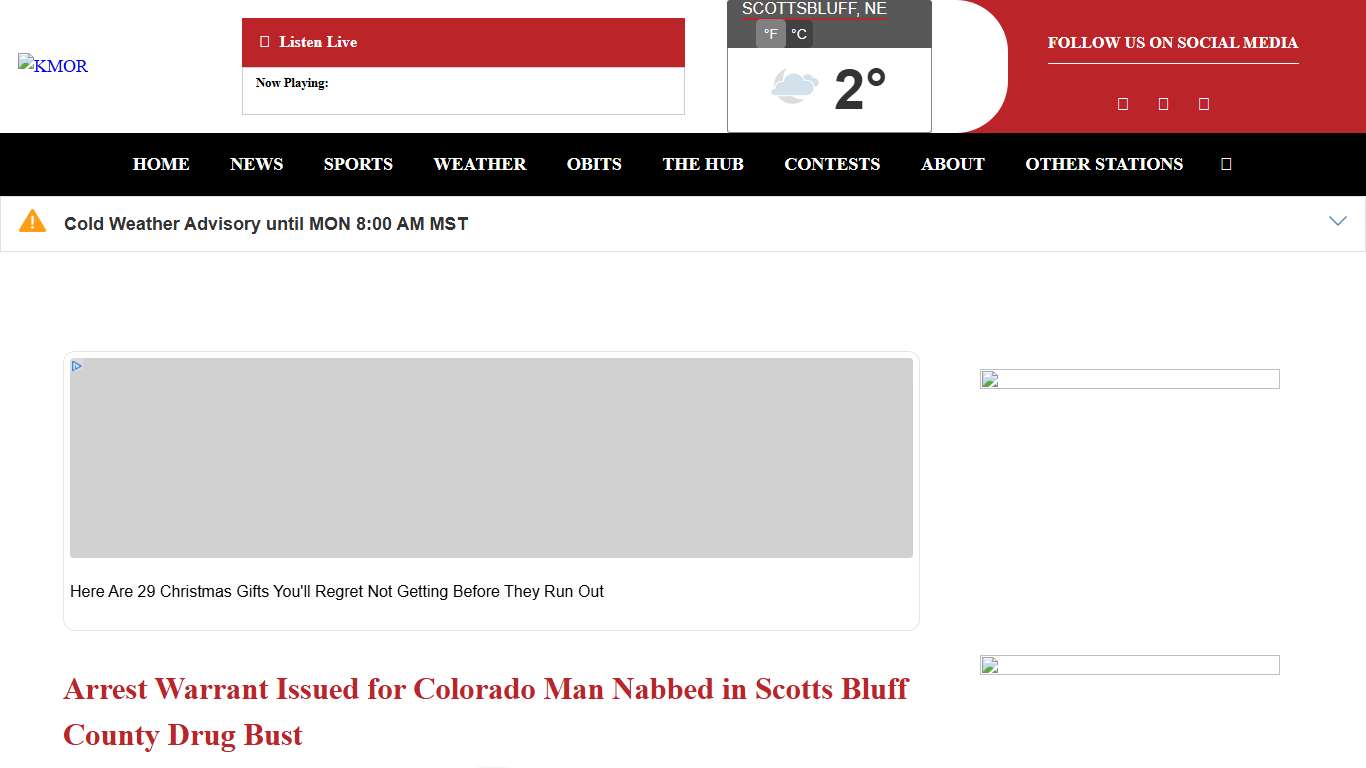 Arrest Warrant Issued for Colorado Man Nabbed in Scotts Bluff County Drug Bust