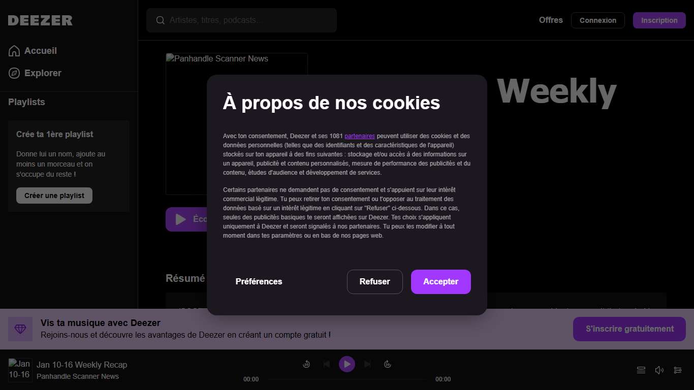 Jan 10-16 Weekly Recap - Panhandle Scanner News - Deezer
